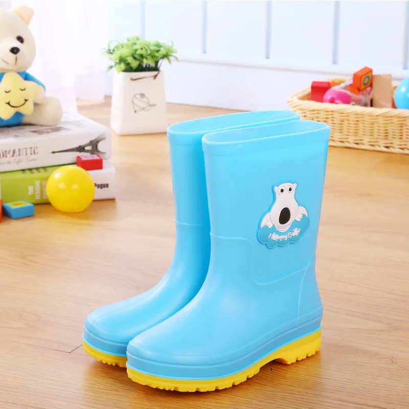 

Kaily te 9-13-Year-Old Four Seasons Men And Women Children Cartoon Children Rubber Boots Fashion Rain Boots Big Kid Rain Shoes C