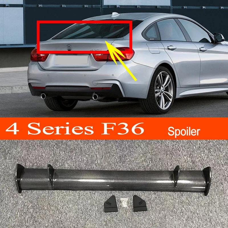 

F36 реальное углеродное волокно/FRP GT-стиль автомобильный стиль спортивная модель для BMW 4 серии F36 Gran Coupe 2014 +