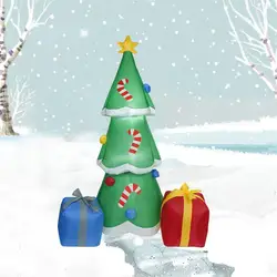 Árbol inflable de Navidad, decoración de Navidad, luz LED de jardín con enchufe, 1,8 metros, modelo inflable, regalos de Navidad de Año Nuevo