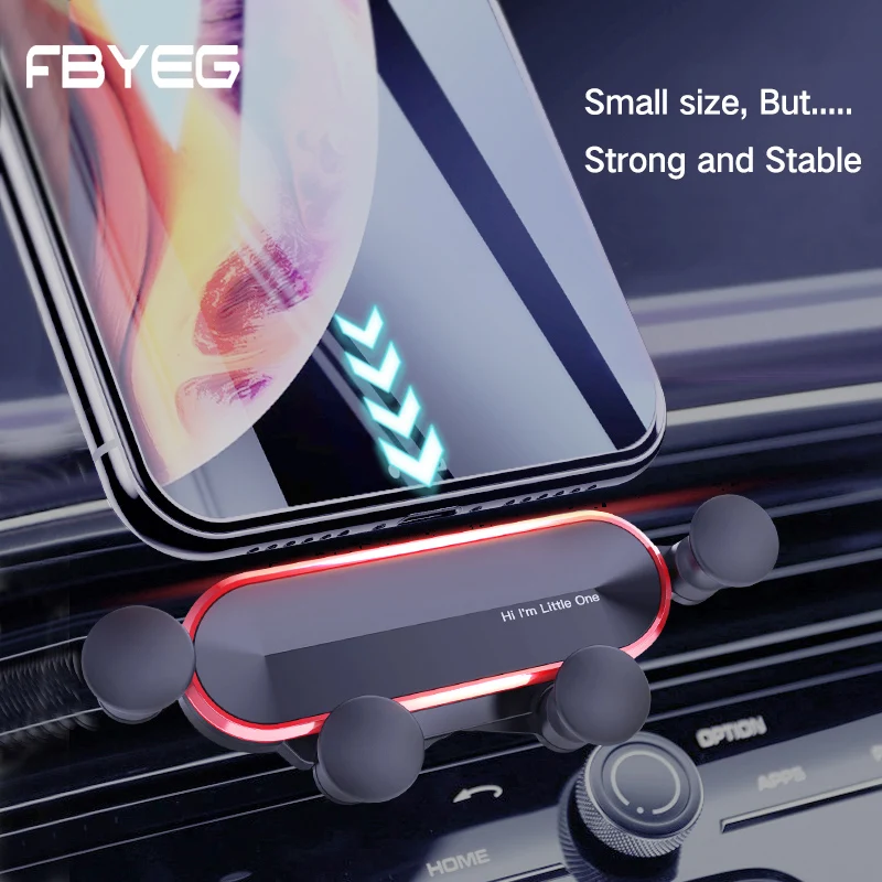 

FBYEG Universal Car Phone Holder Gravity Invisible Telescopic in Car Air Vent Clip No Magnetic Mobile Mini Phone Holder Stand