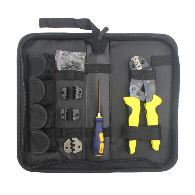 

Combination Terminal Clamp Import Effortless Ratchet Wheel Wire Crimper Press Plier Cold Compression Pincers Wiring Pressure Set