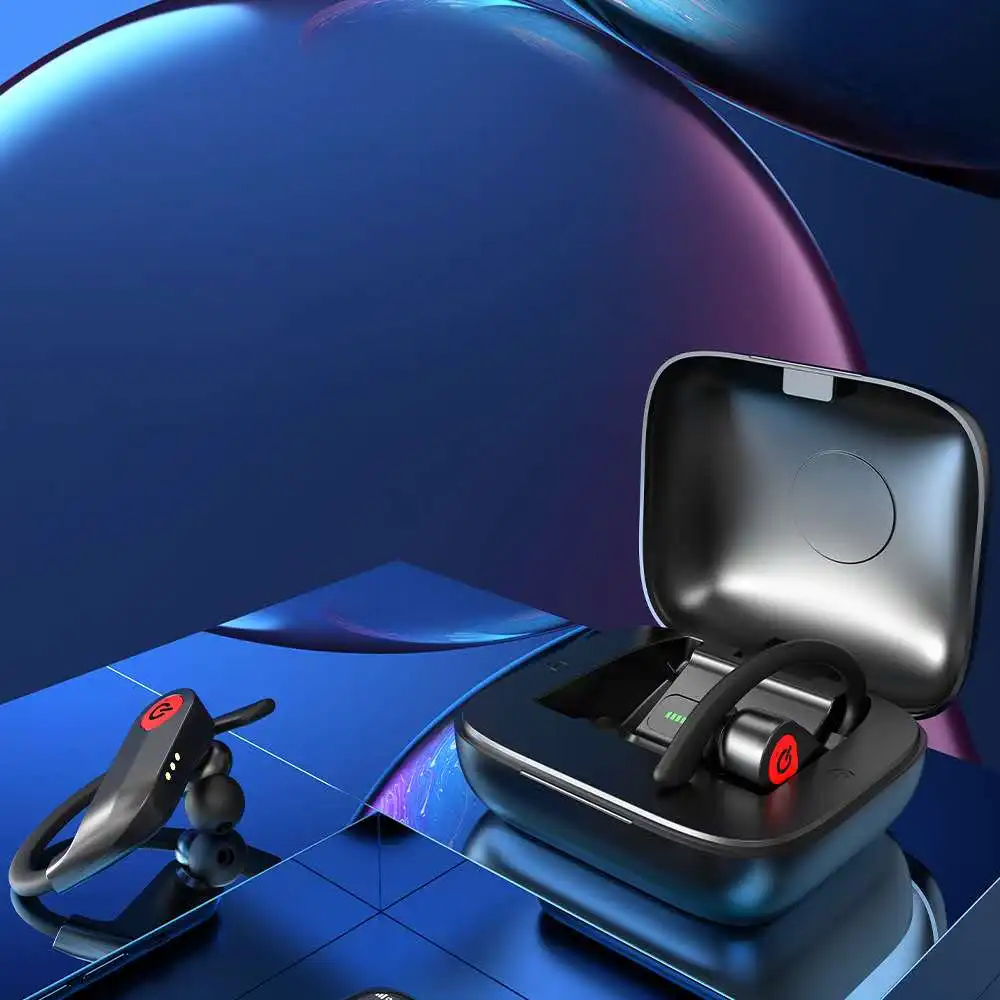 Bluetooth-наушники TWS Sport 5 1 беспроводные наушники с зарядным чехлом настоящие