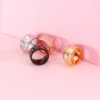 Stainless Steel Shiny Rhinestone Ring For Women Fashion Luxury Gold Color Wedding Band Jewelry Accessories 4