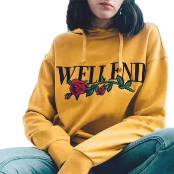 

Women's Sweatshirt Long Sleeve Pullover Print Girl Hoodies Women Autumn Hoodie Sweat For Femmel