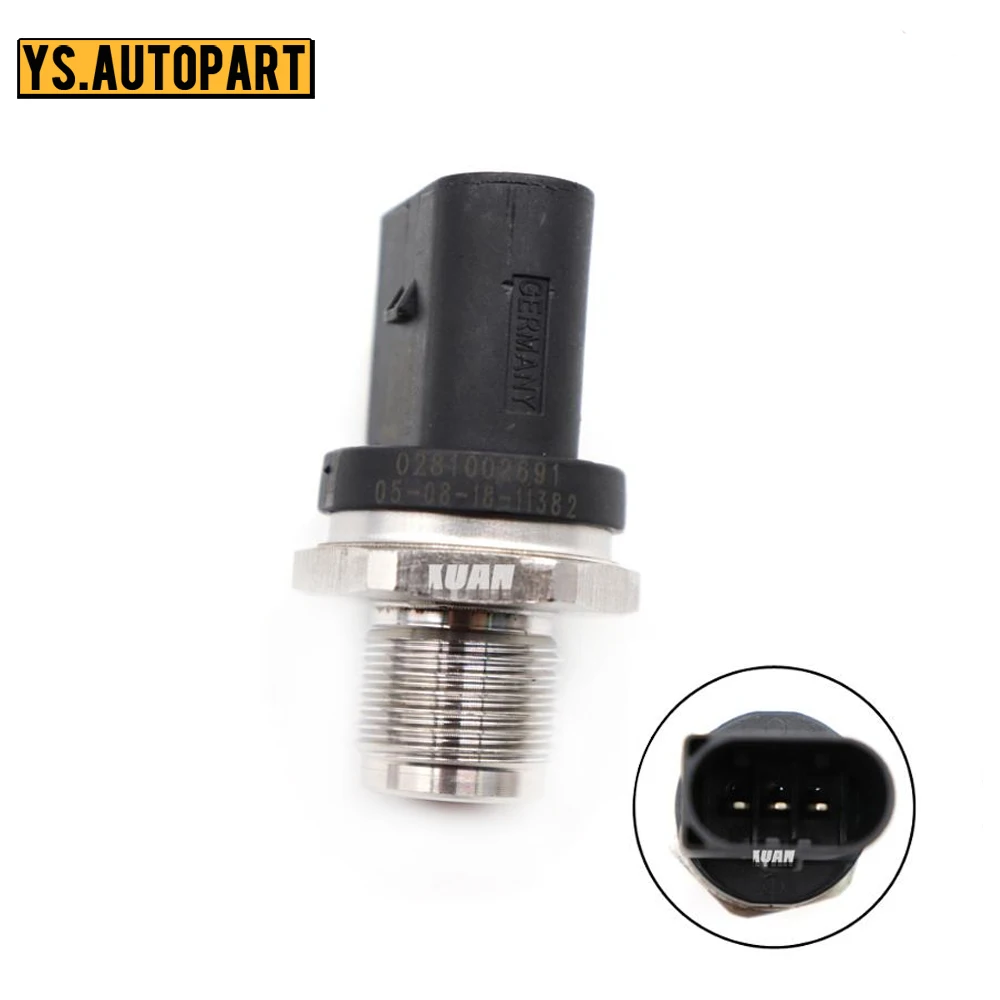 Outbit Fuel Pressure Sensor Professional Fuel Pressure Sensor 0281002842 68032066AA Replacement for E320 Outbit Fuel Pressure Sensor Professional Fuel Pressure Sensor 0281002842 68032066AA Replacement for E320