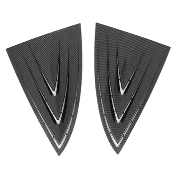 

Carbon Fiber Rear Window Triple-cornered Louver Shutter Cover Trim for Tesla Model 3