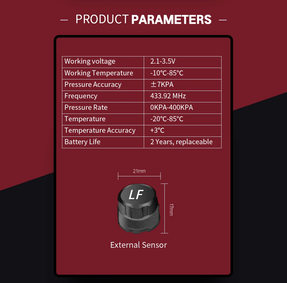 Цифровые lcd солнечные TPMS внешние датчики 4 шт. внешние датчики давления в шинах Авто Охранная сигнализация Солнечная энергия для автомобиля для внедорожника