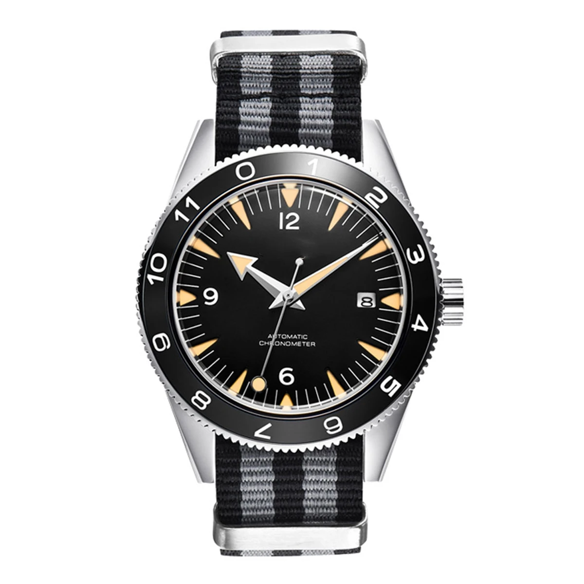 A Black dial nylon