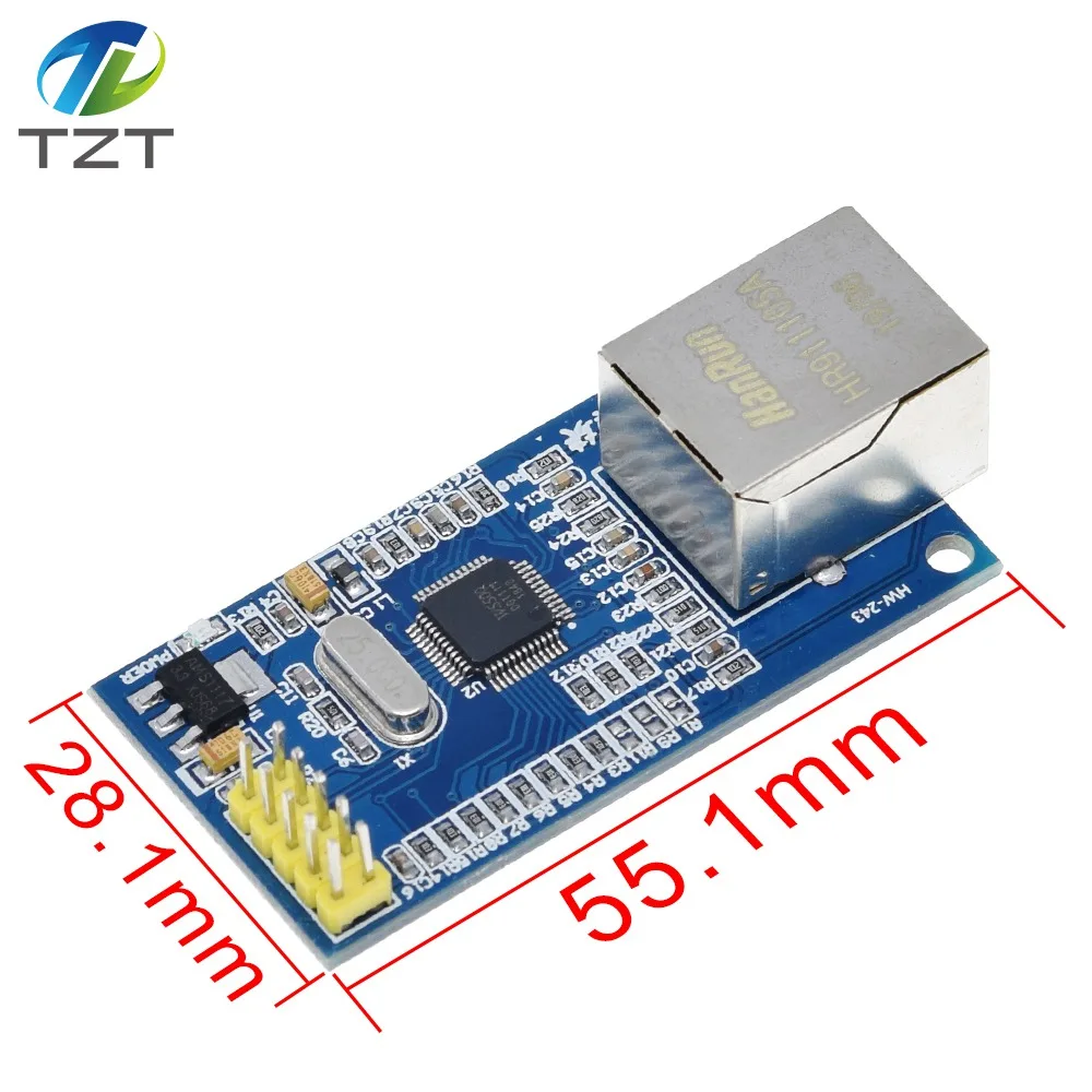 W5500 сетевой модуль Ethernet аппаратное TCP/IP 51/STM32 микроконтроллер программы по W5100