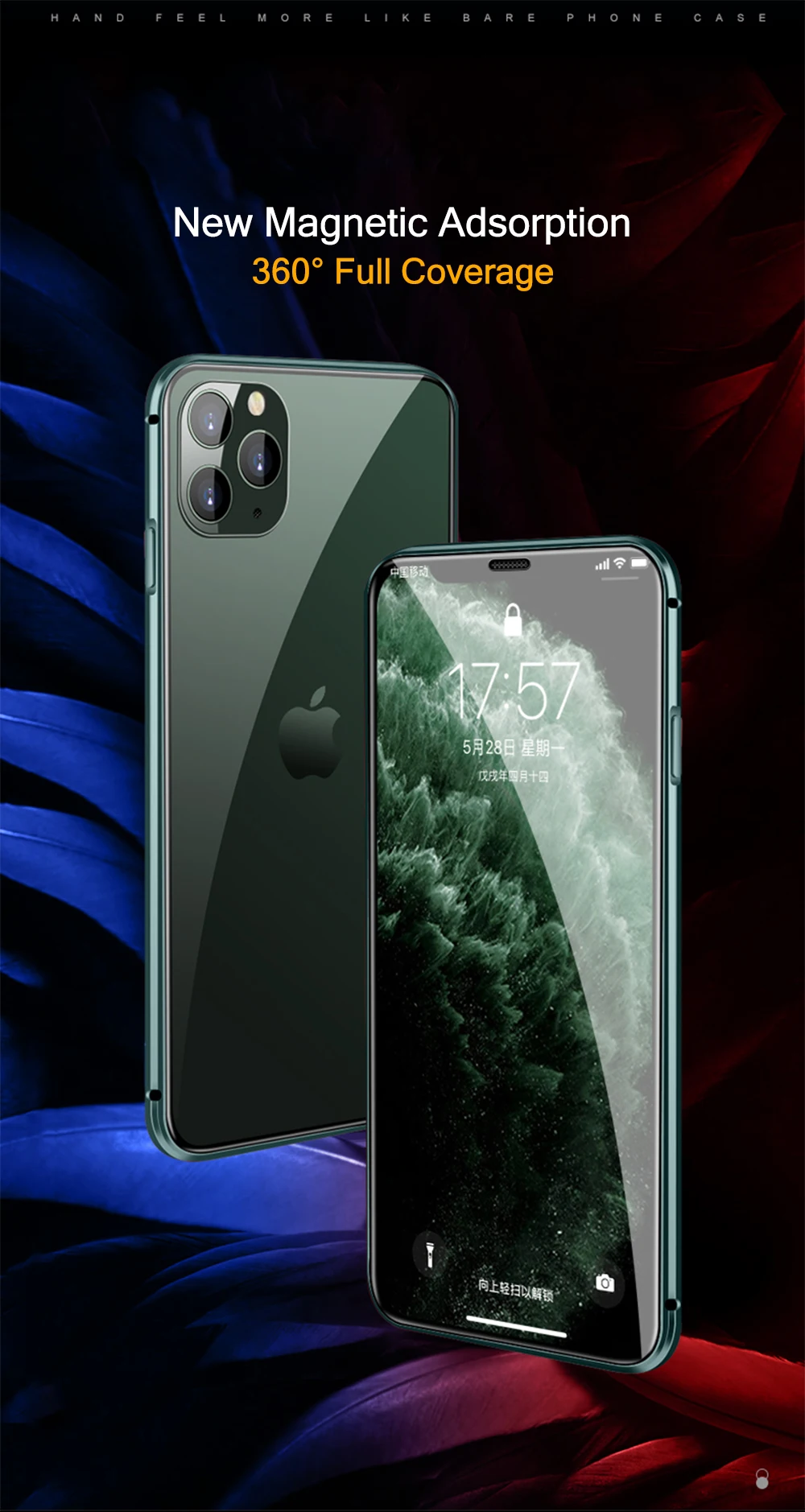 Двусторонний Магнитный чехол для iPhone 11 Pro Max, чехол на 360 °, полностью защищающий металлический чехол для телефона, стеклянная задняя крышка для iPhone 11 Pro, чехол