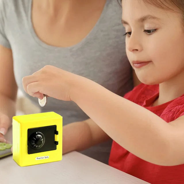 Baby Kids Money Boxes Combination Lock Money Coin Saving Storage Box Code Cash Safe Case Piggy Bank Deposit Banknote Toys 4