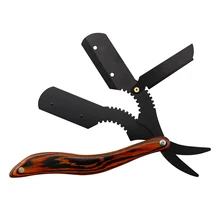 Professional Barber Razor Zinc Alloy Shaving Razor Men's Shaver Straight Edge Razor Beard Haircut Tools Folding Shaving Knife