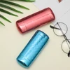 New Fashion Hard Metal Aluminum Lattice Glasses Case Capsule Flip Top Eyeglasses Case Protector For Glasses Storage Tools ► Photo 2/6