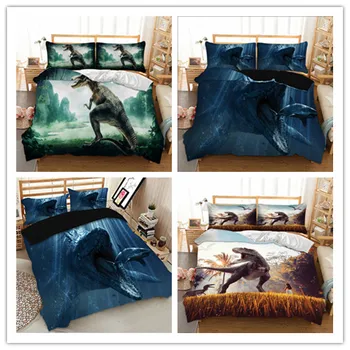 

3D Prehistoric Printed Bedding Sets Queen/Twin/King Size Duvet Cover For Girls/Boys/Adult
