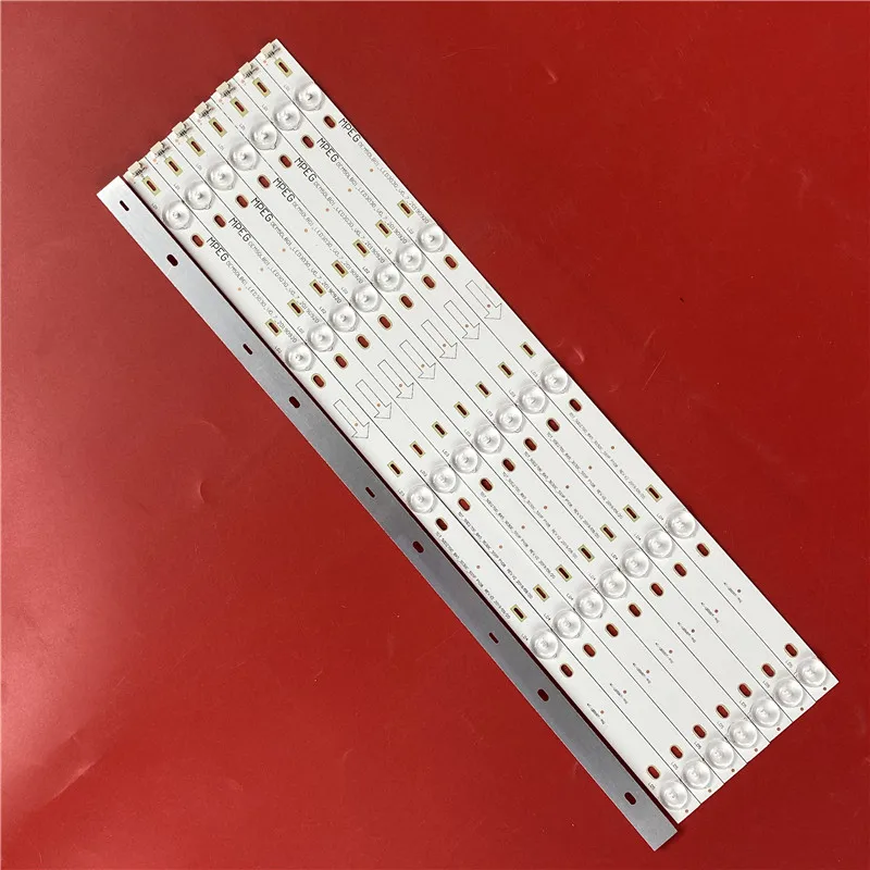8PCS LED Backlight strip lamp For TCL L50F3800A led 4C-LB500T-YH2 TOT-50D2700-8X5-3030C-5S1P | Лампы и освещение