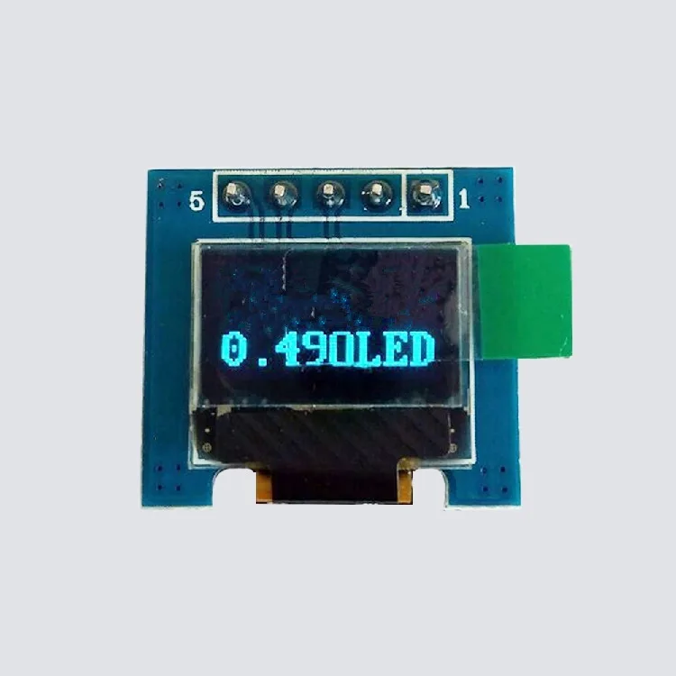Светодиодный модуль SSD1306 0 49 дюйма 5P синий 64*32 интерфейс IIC 3 В 5 В|oled module|oled bluessd1306 oled