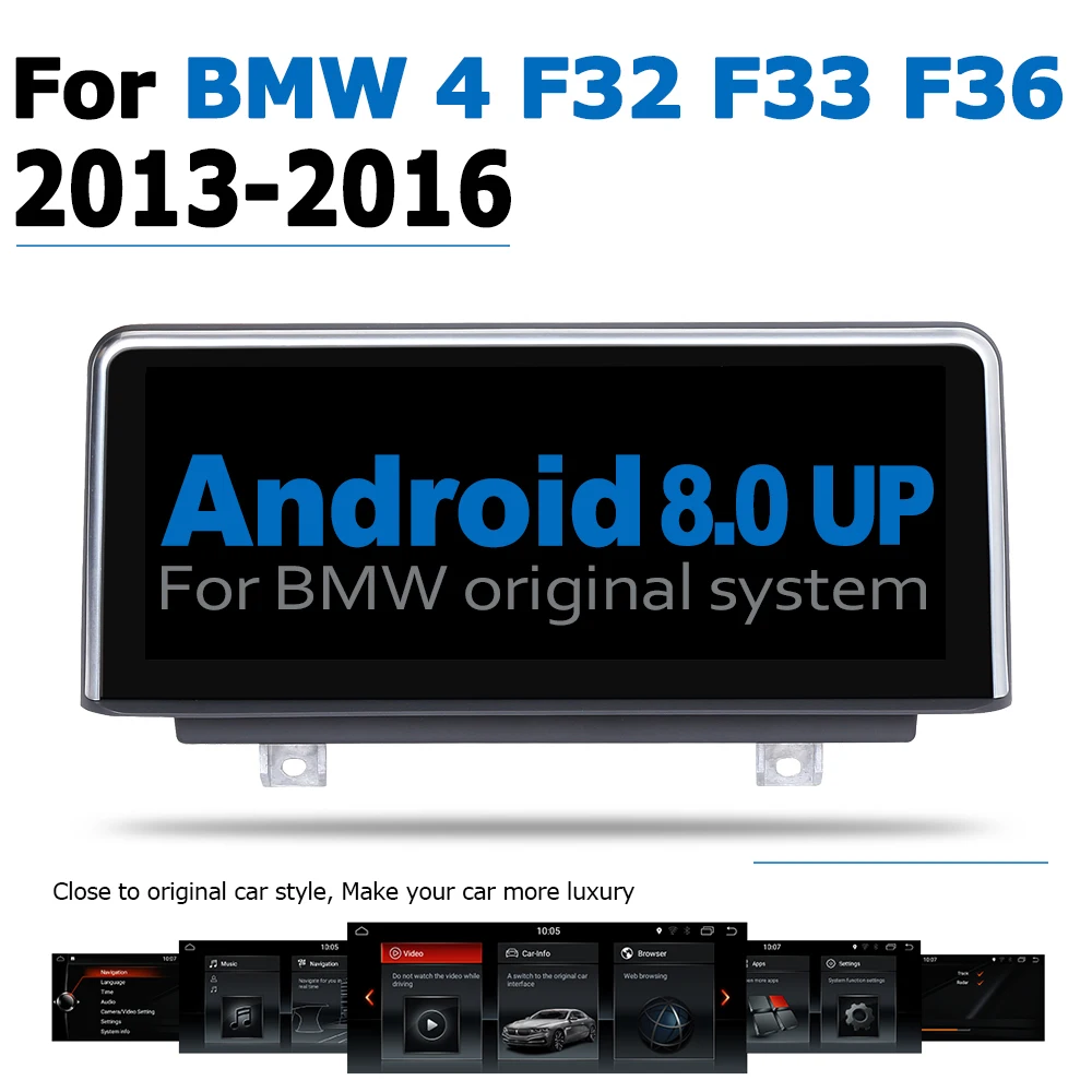 6-ядерный автомобильный DVD-плеер 10 25 дюйма Android 8 0 для BMW 4 F32 F33 F36 2013 ~ 2016