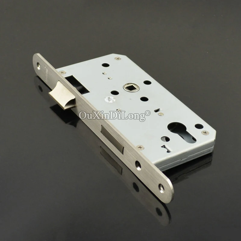 HOT European Mortise Door Lock body 5572 / 7255 Fire Anti-theft Door Lockbody Double Tongue Split Lock Powder Finished