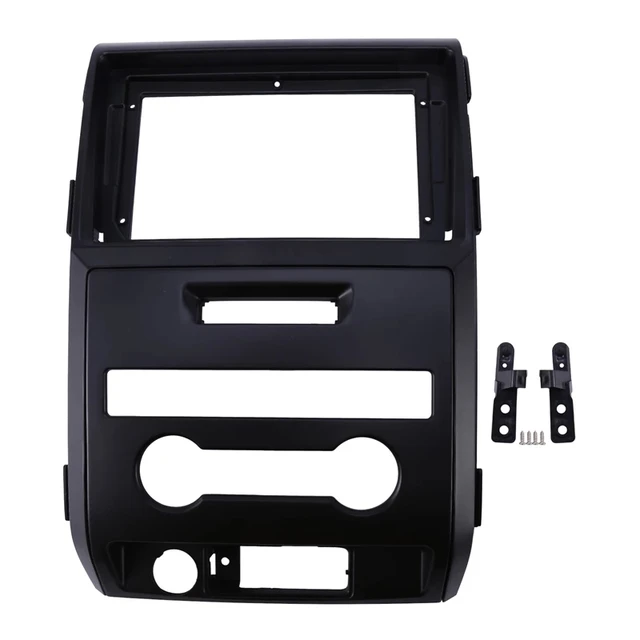 LONGSHI 9 Inch Car Fascia for Ford Raptor F150 2009 2010 2011 2012 2013 2014 2Din Fascia Fitting Adaptor Panel Frame Kit black