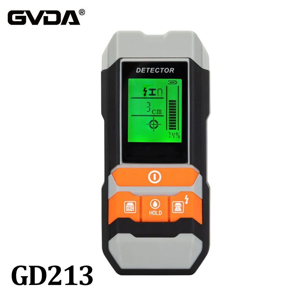 Digital Metal Detector Stud Finder Wood AC Wire Cable Depth Tracker