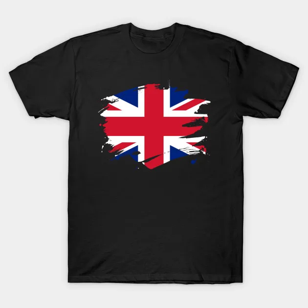 Men t-shirt Britain Paint Splatter Flag British Pride Design tshirt Women t shirt | Мужская одежда
