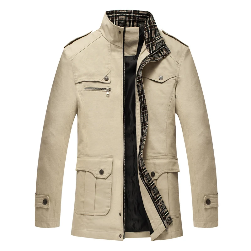 Popular 2019 Men Jacket Coat Long Section Fashion Trench Coat Men windbreaker Brand Casual Fit Overcoat Jacket Outerwear size S-5XL