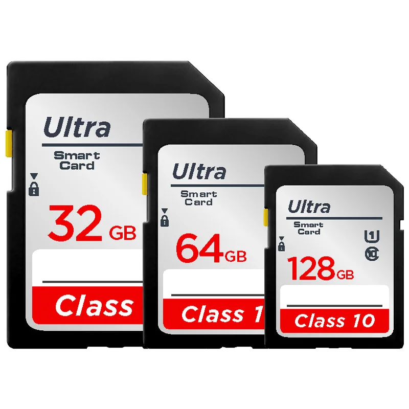 

Class 10 32GB 64GB 256 GB SD Card 16GB 128GB 32 64 GB Card Data Storage Flash Memory Card For Smart dvd