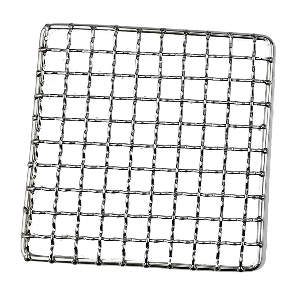 Stainless Steel Barbecue Grill Net Meshes Grate Wire Net Camping Hiking Outdoor Grill