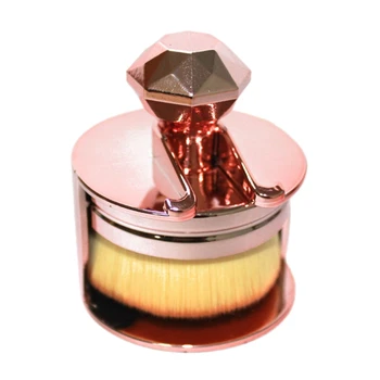 

Stamps Makeup Brushes Soft Base Foundation Brush Round Portable Make Up Brush Pro Contour Kabuki Brush For Makeup Rose Gold