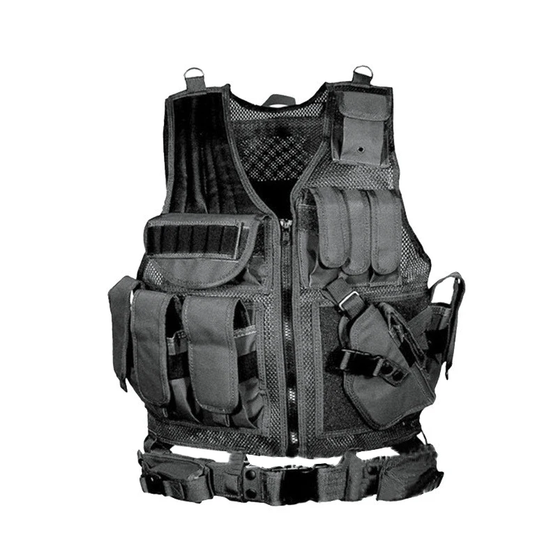 

Army Tactical Equipment Military Molle Vest Hunting Armor Vest Airsoft Gear Paintball Combat Protective Vest For CS Wargame 8
