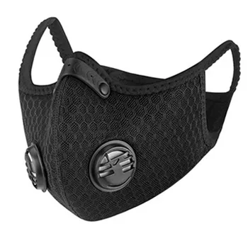 

Reusable Face Cover Outdoor Dust With 5 Filters Half Face Activated Carbon Dustproof Respirator Protection Breathable Mouth