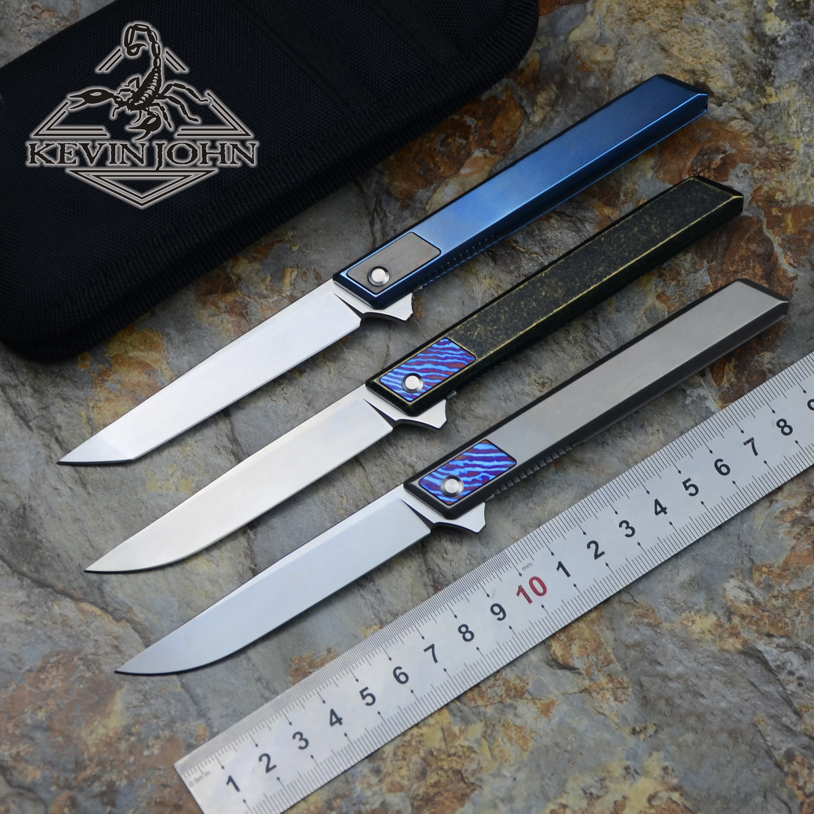 9TiEDC DJINN Original Integrated Titanium Alloy Handle Folder Outdoor Folder Rectangular Blade M390 Steel Camping Tool Kit 9TiEDC DJINN Original Integrated Titanium Alloy Handle Folder Outdoor Folder Rectangular Blade M390 Steel Camping Tool Kit