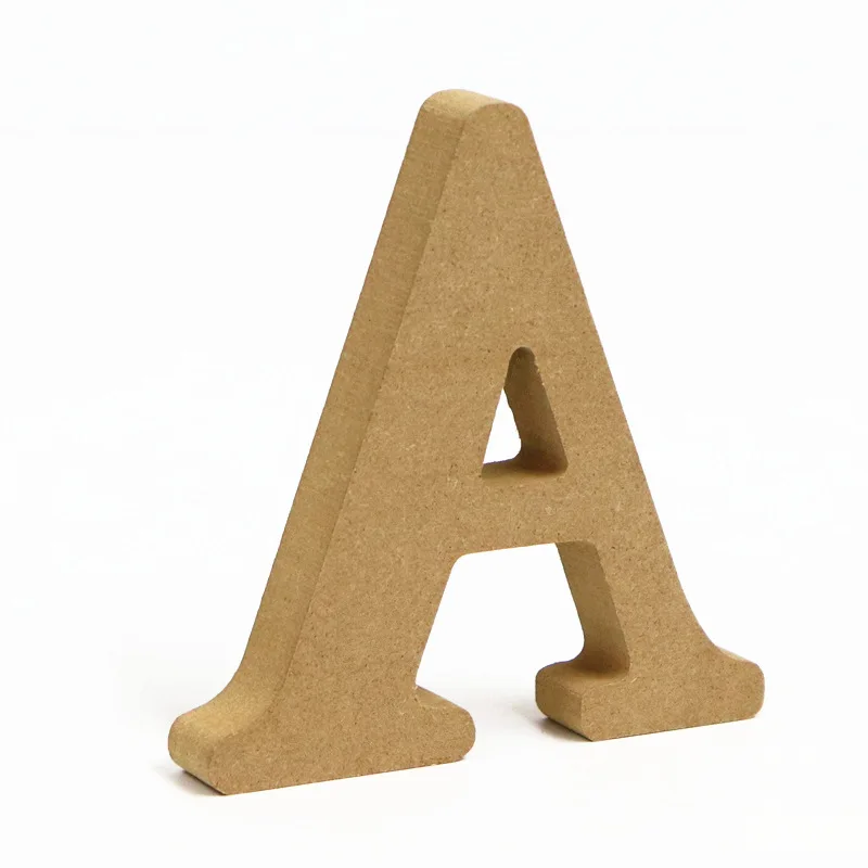 Collocation DIY Wooden Alphabet Letter Personalised Ornament Name Design for Wedding Birthday Party Home Decoration Craft Gift