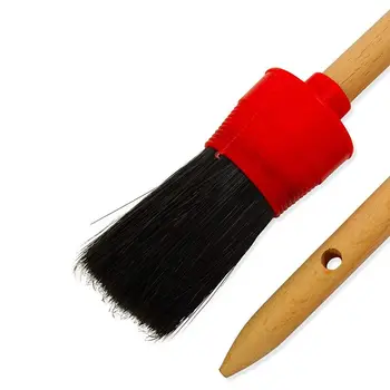 

5 x Specialist Soft Natural Hog Hair Detailing Brushes for Car Cleaning Vents, Dash, Trim, Seats, Wheels