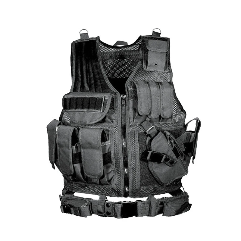 Military Vest Tactical Plate Carrier Holster Police Assault Combat Gear 5 Colors Outdoor Clothing Hunting Vest