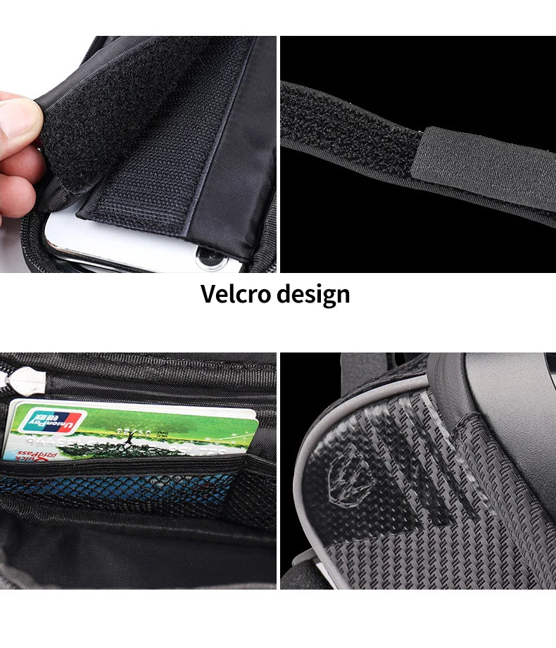 Waterproof Large Capacity Bicycle Bag Frame Front Top Tube 6.2/6.5 Inch Phone Case Touch Screen Bag MTB Bike Accessories XA148Q