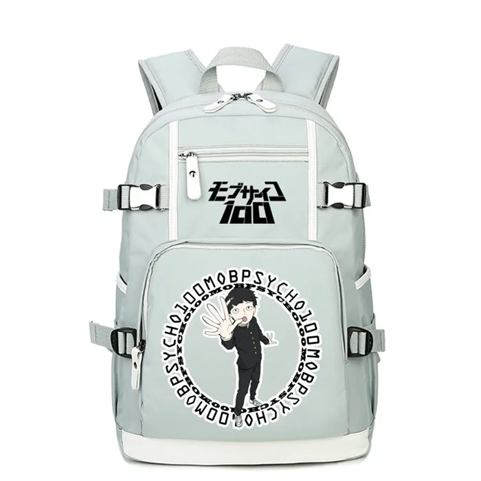 Мультфильм толпа Psycho 100 рюкзак школьный книги сумка Повседневная Подростковая Студенческая книга путешествия ноутбук Девушки Мальчики сумки - Цвет: Style 11