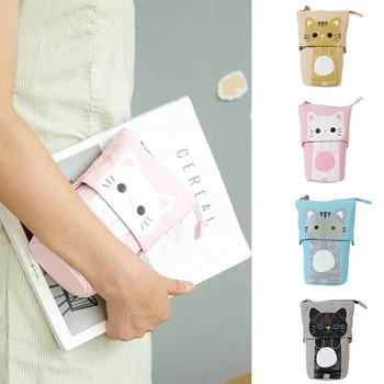 

Boys Girls Student Stationery Pencil Pouch Cute School Foldable Multifunction Pencil Holder Zipper Kawaii 22222 Pencil Case