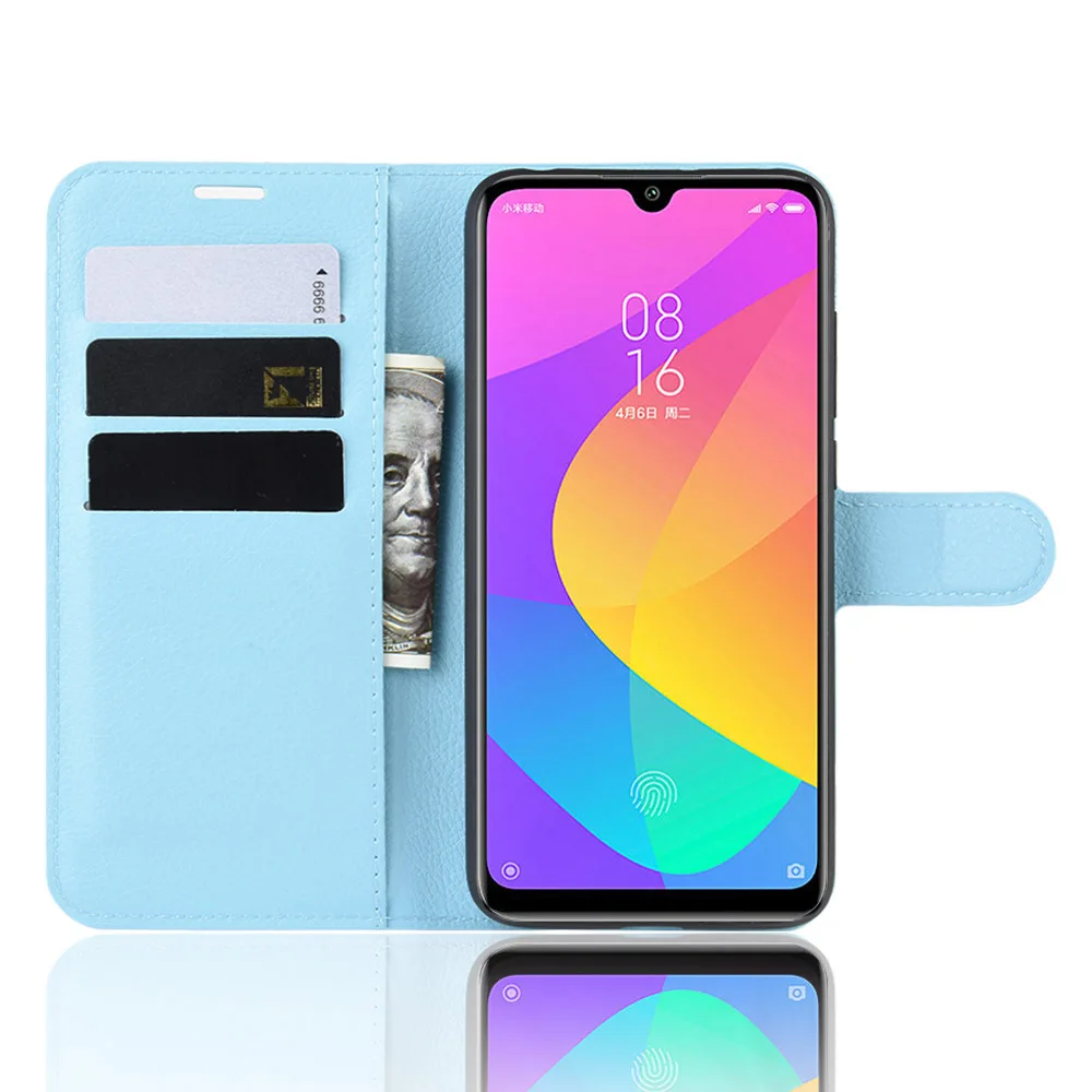 Чехол для Xiaomi Mi A3, чехол-кошелек из искусственной кожи, чехлы для Xiaomi Mi A3, откидная крышка с подставкой, слот для карт, функциональный чехол для телефона