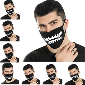 

Halloween Party Mask Dustproof Mouth Face Mask Cartoon Lucky Bear Women Men Cosplay Mouth Masks Cosplay Event Party Masks