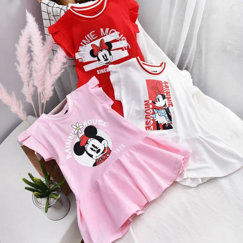 

Cute Children Kids Baby Girls Dresses Clothes Child Cartoon Summer Mini Short Dress Kid Enfant Garments Clothing