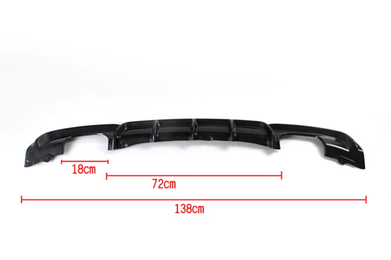 1 шт. двухсторонний диффузор для B M W 3 серии F30 F35 углеродного волокна стиль заднего бампера Диффузор для губ
