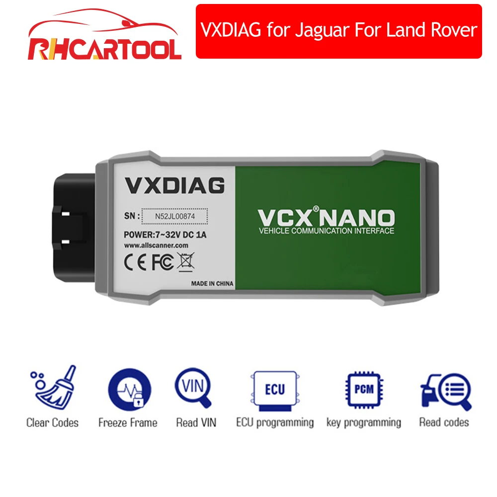 Автомобильные аксессуары Профессиональный VXDIAG VCX NANO для Land Rover Jaguar 2 в 1