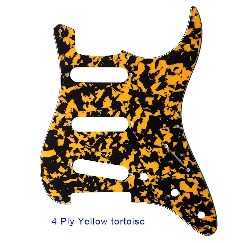 Pleroo Guitar Parts - For US  62' 11 mounting Screws Hole Standard St SSS strat Guitar pickguard Multiple colors available