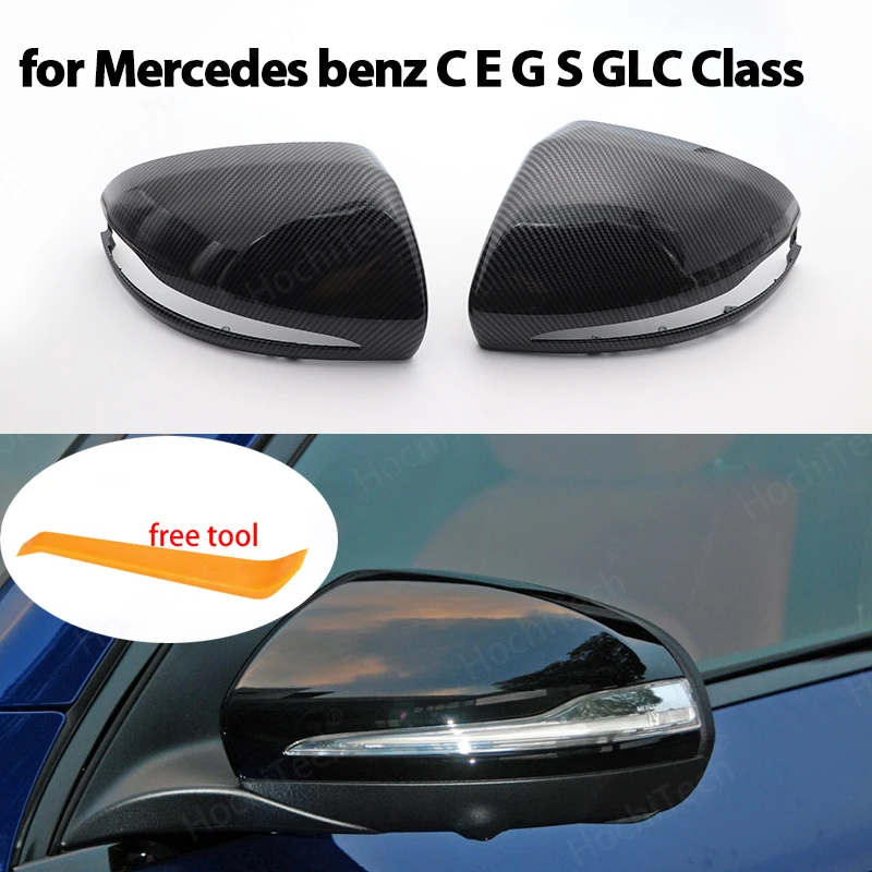 

Side Mirror Caps For Mercedes Benz W205 W222 W213 W238 X205 X253 C217 W463 C253 W253 Cover C S GLC E G Class AMG replace