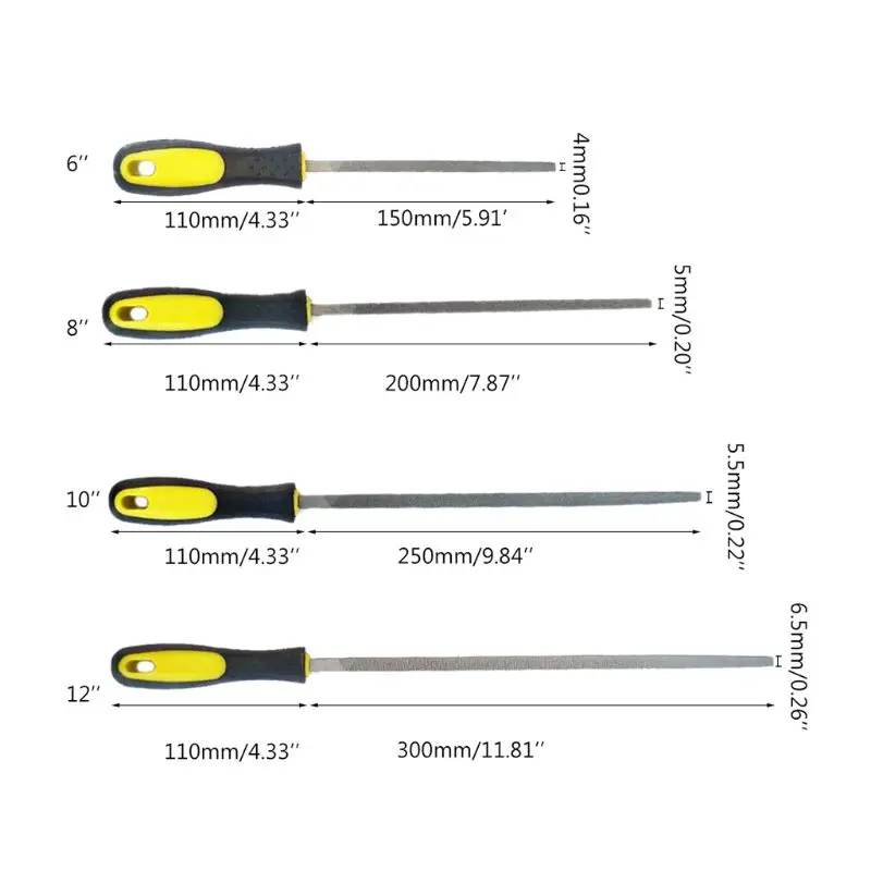 Квадратный стальной файл Rasp металлические файлы для дерева ремесло резная скульптура Деревообработка
