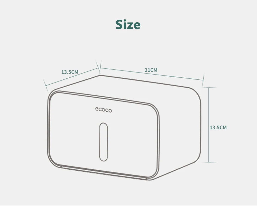 Ecoco, не содержит гвоздей, водостойкий, для ванной, туалетной бумаги, рулон, лоток, коробка, настенный, пластиковый стеллаж для хранения, полка для хранения