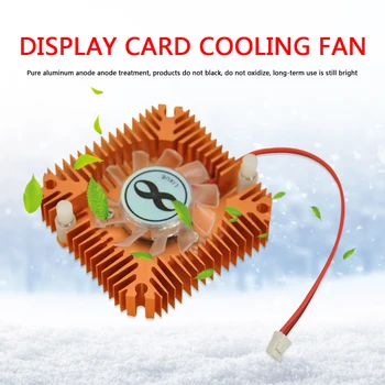 

Video Graphics Card Cooler with DC 12V Silent Cooling Fan Heatsink for Desktop PC Computer Accessories pure copper bearing cool