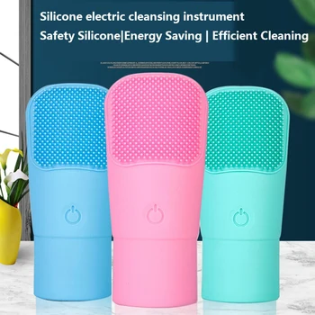 

Hot Sale Battery Silicone Facial Cleansing Brush Waterproof Durable Cleaning Skin Face Washing Brush