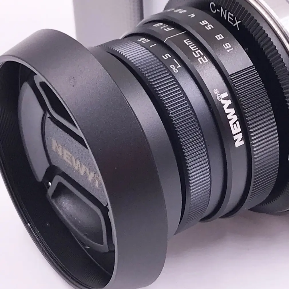 Мини 25 B+ NEX ручная фокусировка CCTV кинообъектив для Canon для Nikon для sony E крепление для беззеркальной камеры Fuji